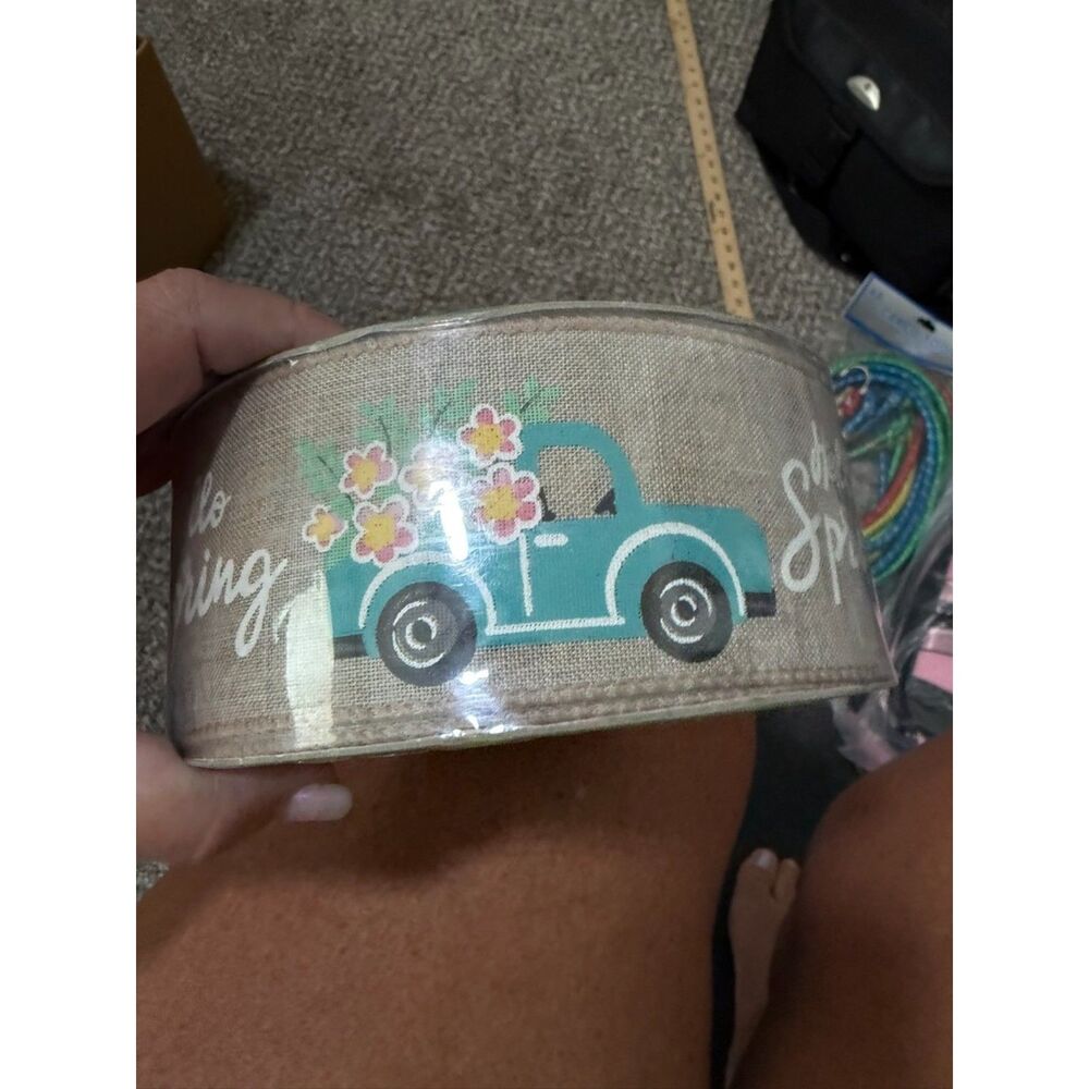 Members Mark Premium Ribbon 50 yards x 2.5 " wide Hello Spring
